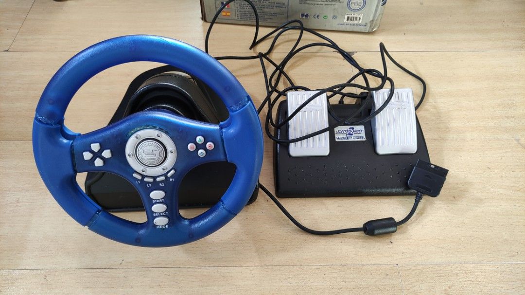 PS2 Racing Steering Wheel Controller, Video Gaming, Gaming Accessories