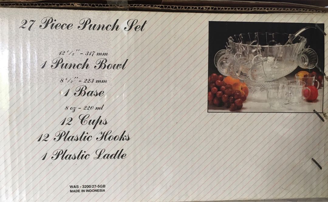 Punch bowl / drinks bowl, Furniture & Home Living, Kitchenware