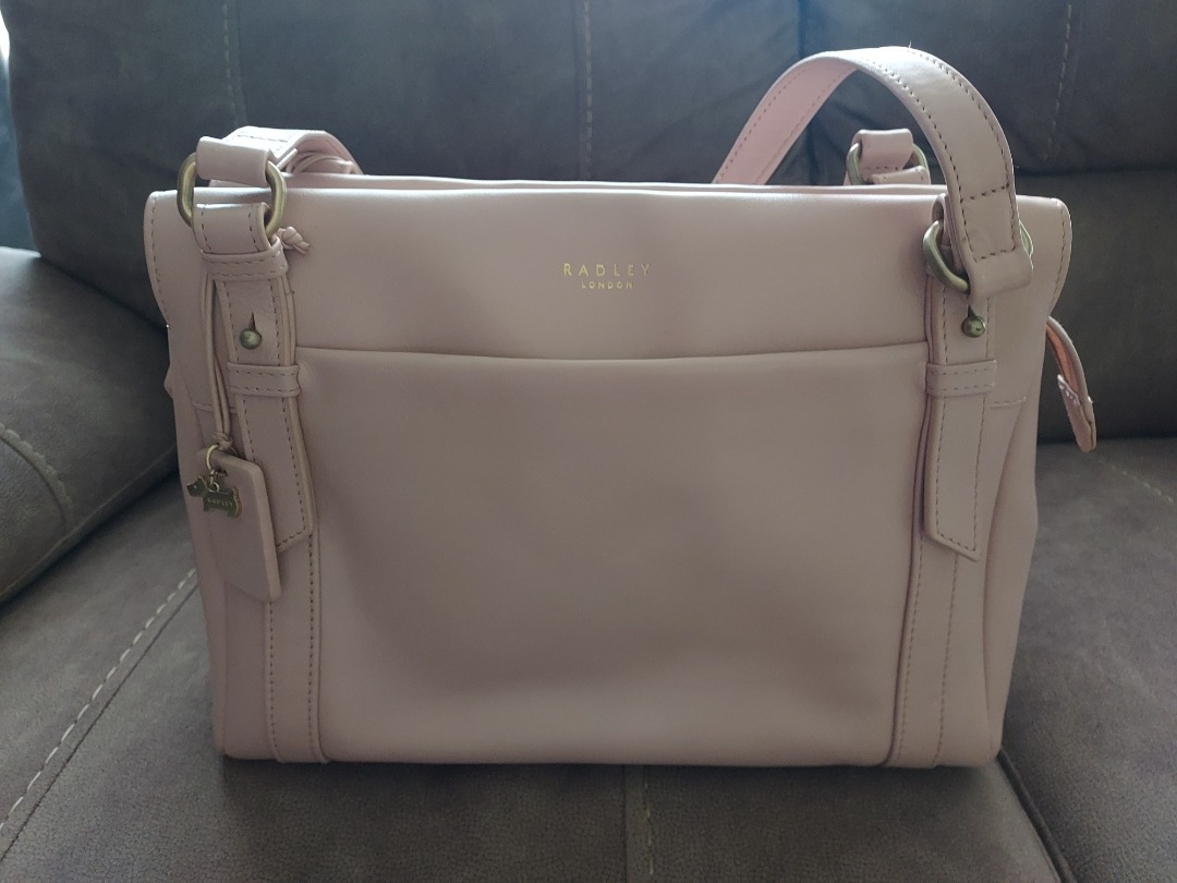 Radley pink leather bag sale