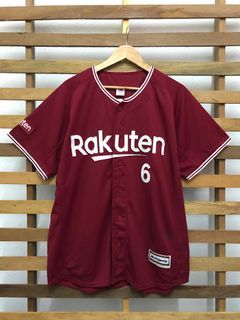 Genuine Majestic NPB Japan Baseball Tohoku Rakuten Eagles Jersey Red