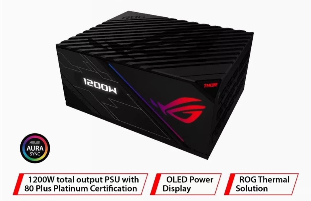 ROG THOR 1200W PLATINUM POWER SUPPLY UNIT, Computers & Tech, Parts ...