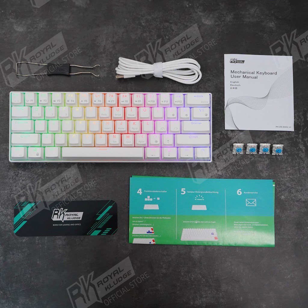 Royal Kludge RK61 60% mechanical keyboard, Computers & Tech, Parts ...