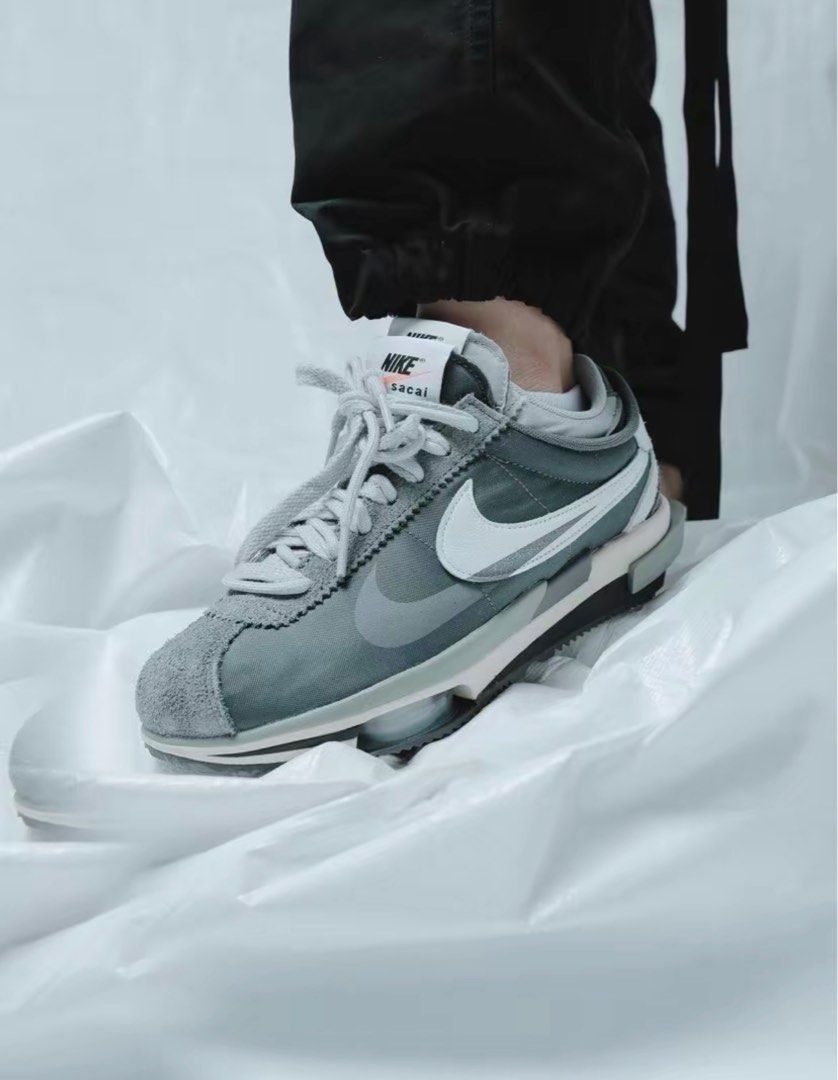 Sacai x Nike Zoom Cortez Iron Grey DQ0581-001 灰色, 男裝, 鞋, 波鞋