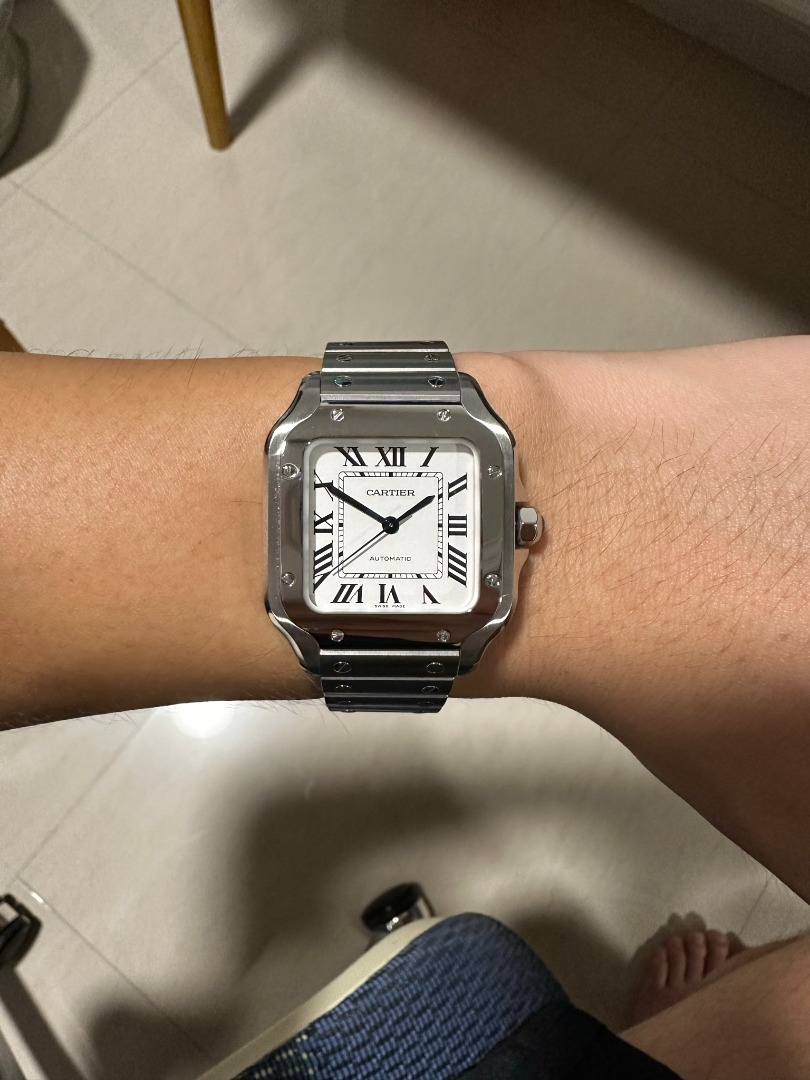 Santos de Cartier Medium Luxury Watches on Carousell
