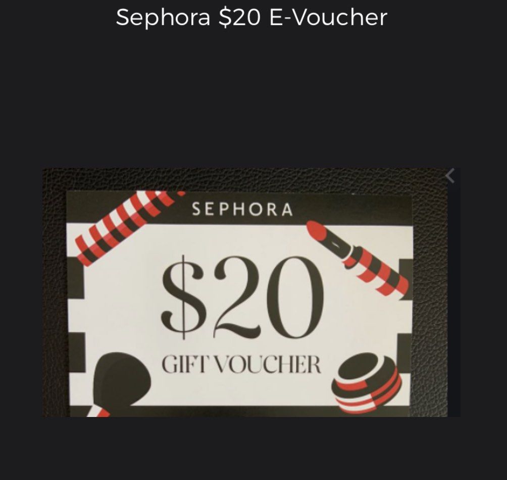 Sephora 20 Gift Voucher, Tickets & Vouchers, Vouchers on Carousell