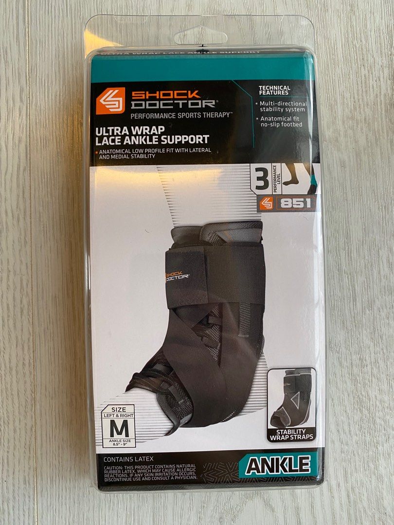 Shock doctor ankle support, Health & Nutrition, Braces, Support &  Protection on Carousell
