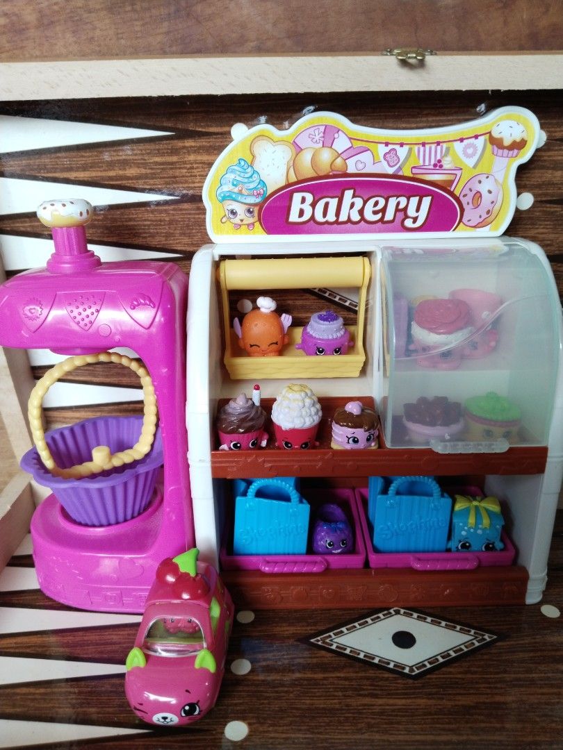 Shopkins playset with diecast car, Babies & Kids, Infant Playtime on Carousell