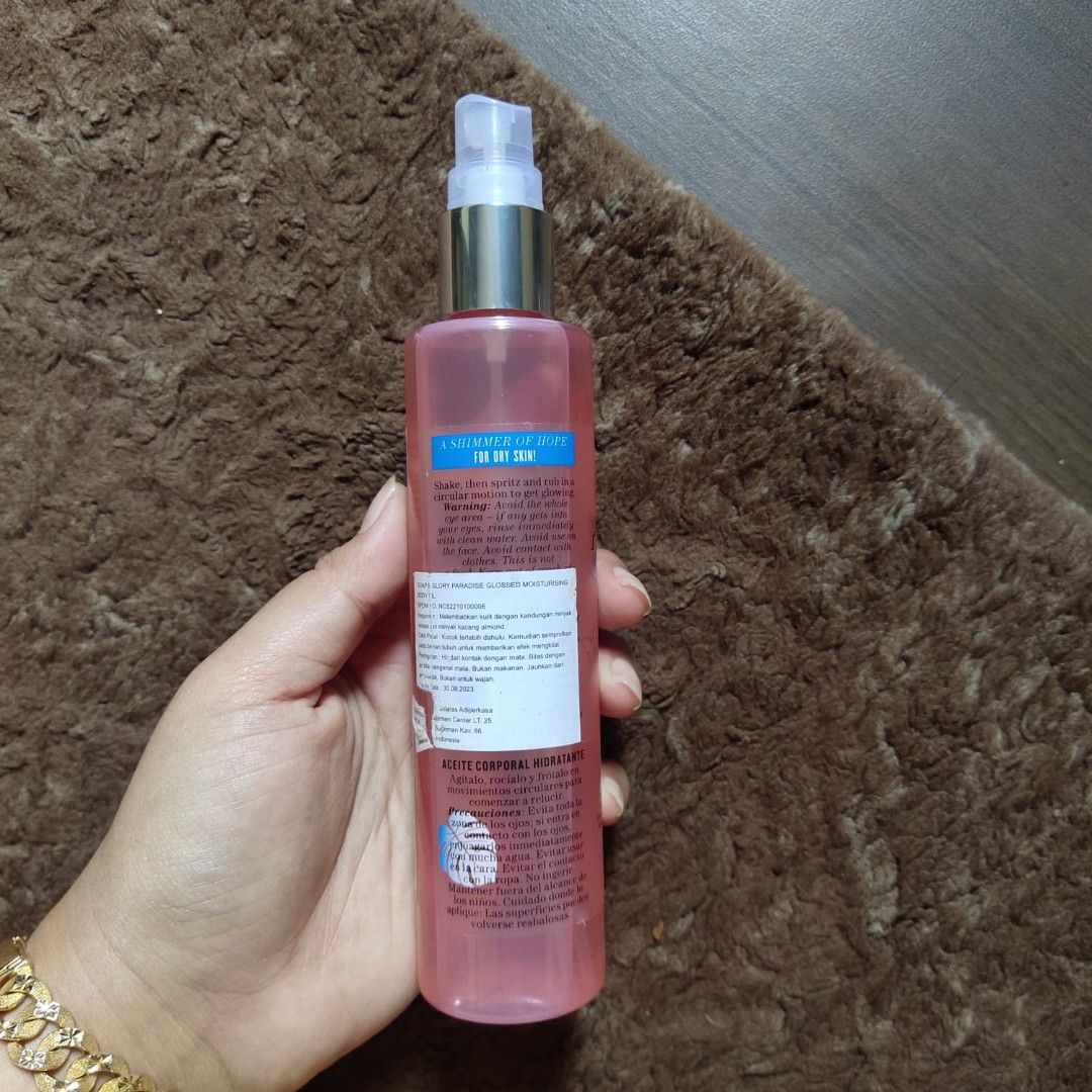 Soap & Glory Paradise Glossed Moisturizing Body Oil, Health & Beauty