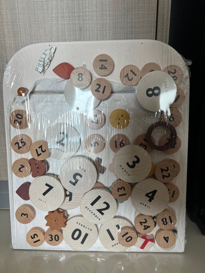 Solid beechwood Calendar board, Hobbies & Toys, Stationery & Craft