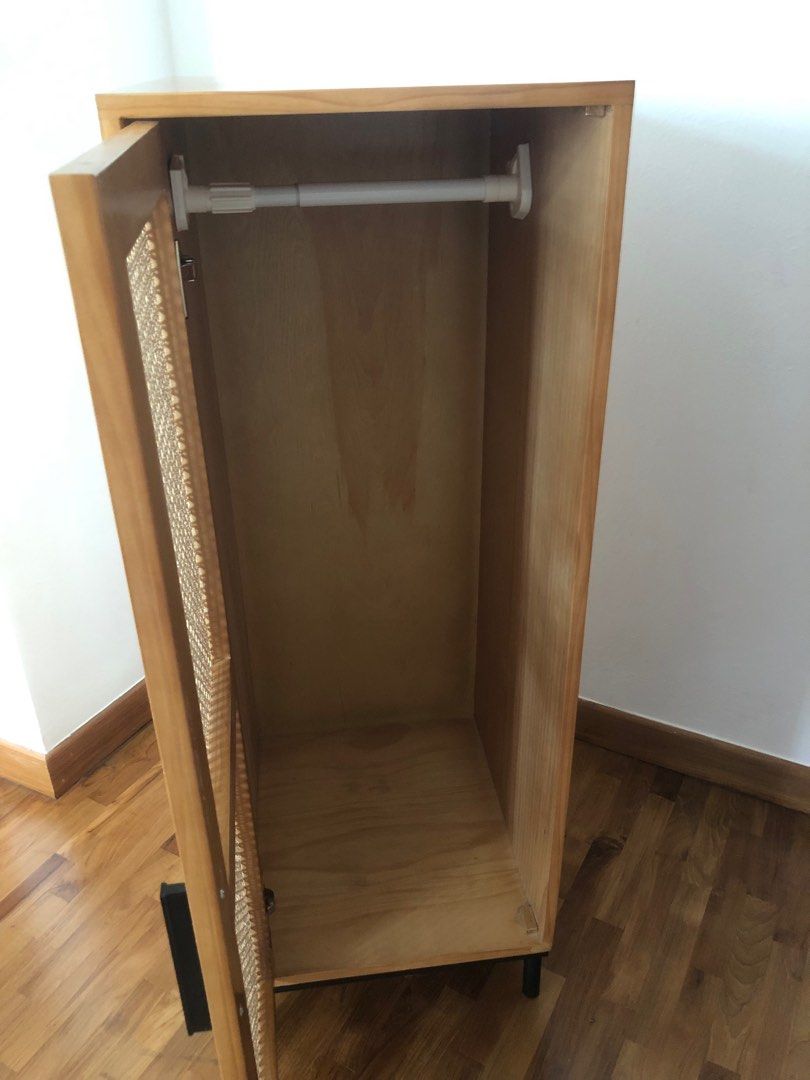 Solitaire wardrobe (rattan), Furniture & Home Living, Furniture