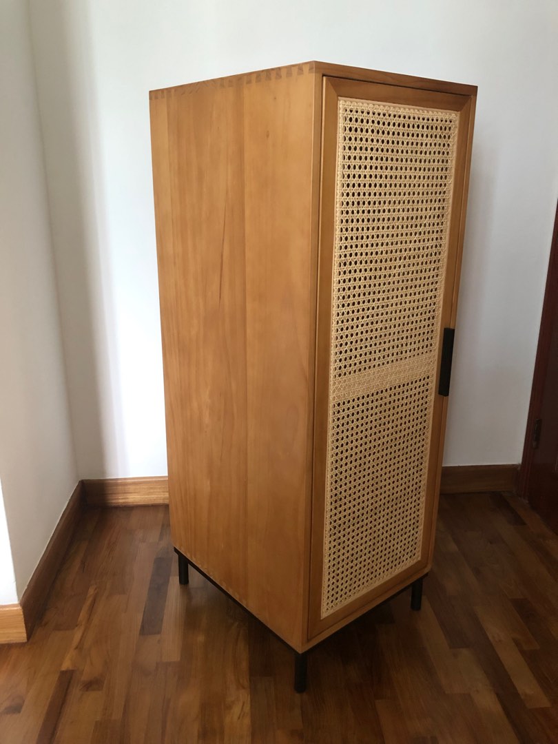 Solitaire wardrobe (rattan), Furniture & Home Living, Furniture