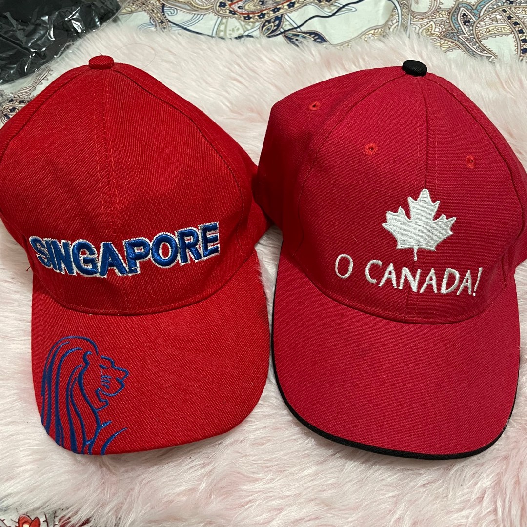 Souvenir Cap Singapore/Canada, Men's Fashion, Watches & Accessories