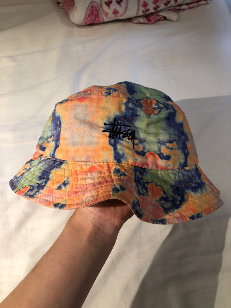 Stussy tie dye bucket hat deals