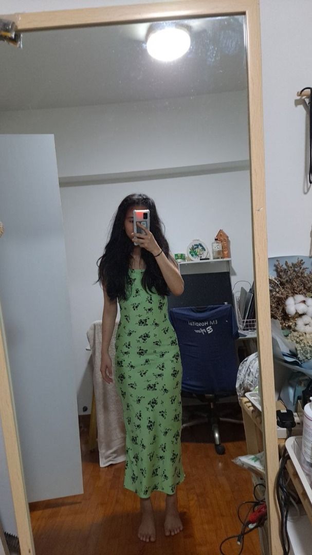 Topshop satin floral discount dress