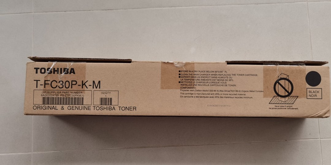 Toshiba toner cartridge black colour, Computers & Tech, Printers ...