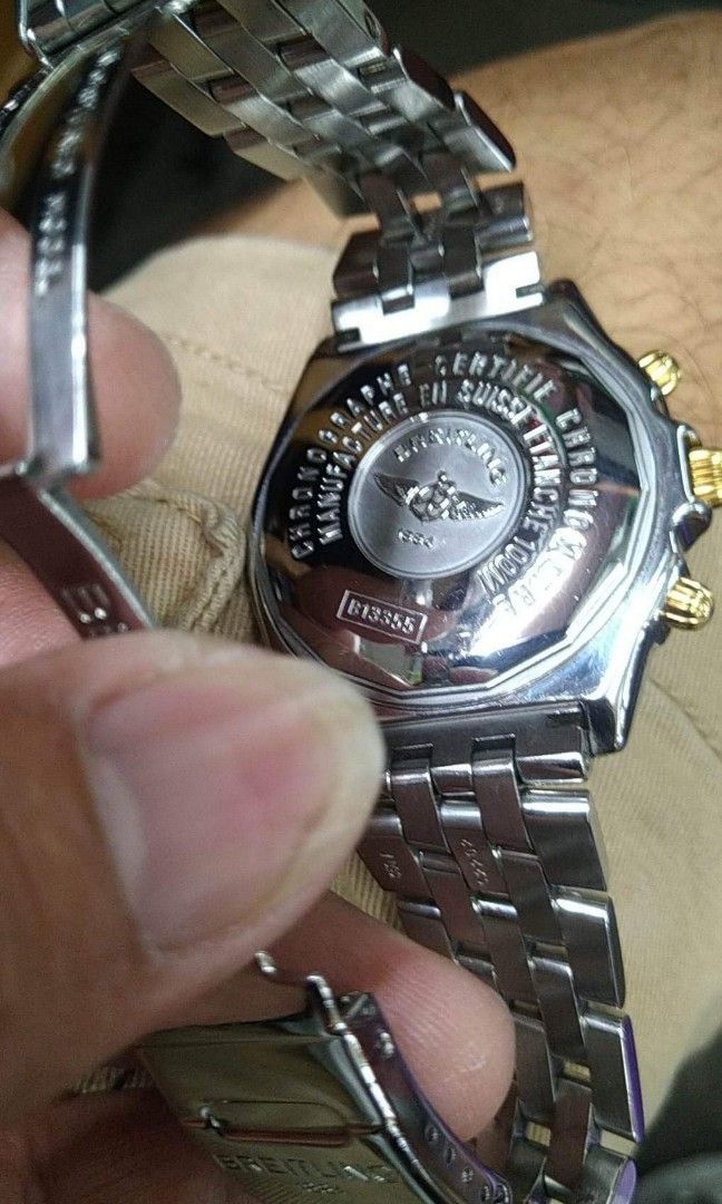 Two-Tone Breitling Crosswind Watch (Category: Luxury Watches) located in Tagum. Submitted by cathsuesurplus (Listing ID 1203840075, Image 3). Description: Two-Tone Breitling Crosswind Watch Complete Receipt, Warranty and Papers mine 360k #breitling #genuinewatch.