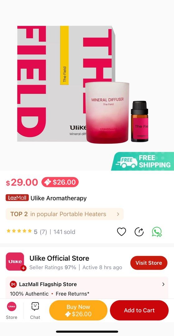 Ulike Mineral Diffuser, Furniture & Home Living, Home Fragrance on