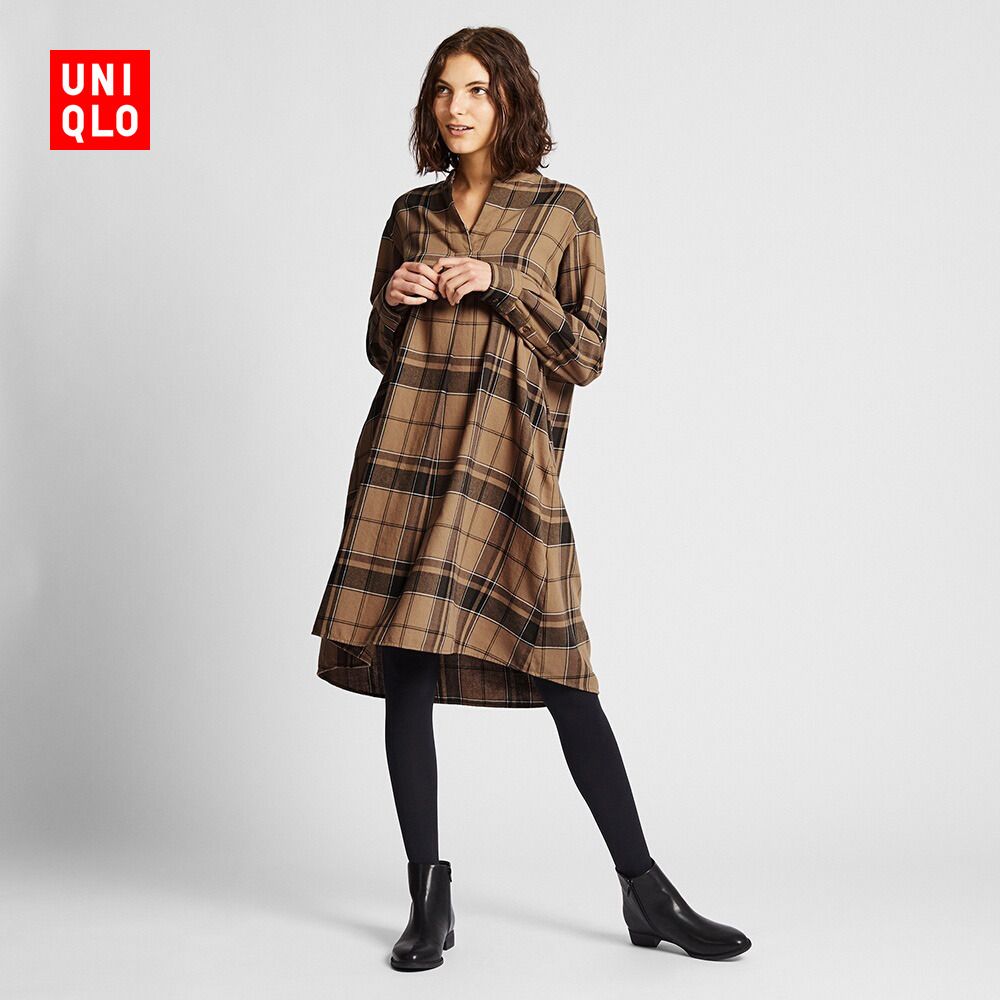 Uniqlo flannel on sale dress