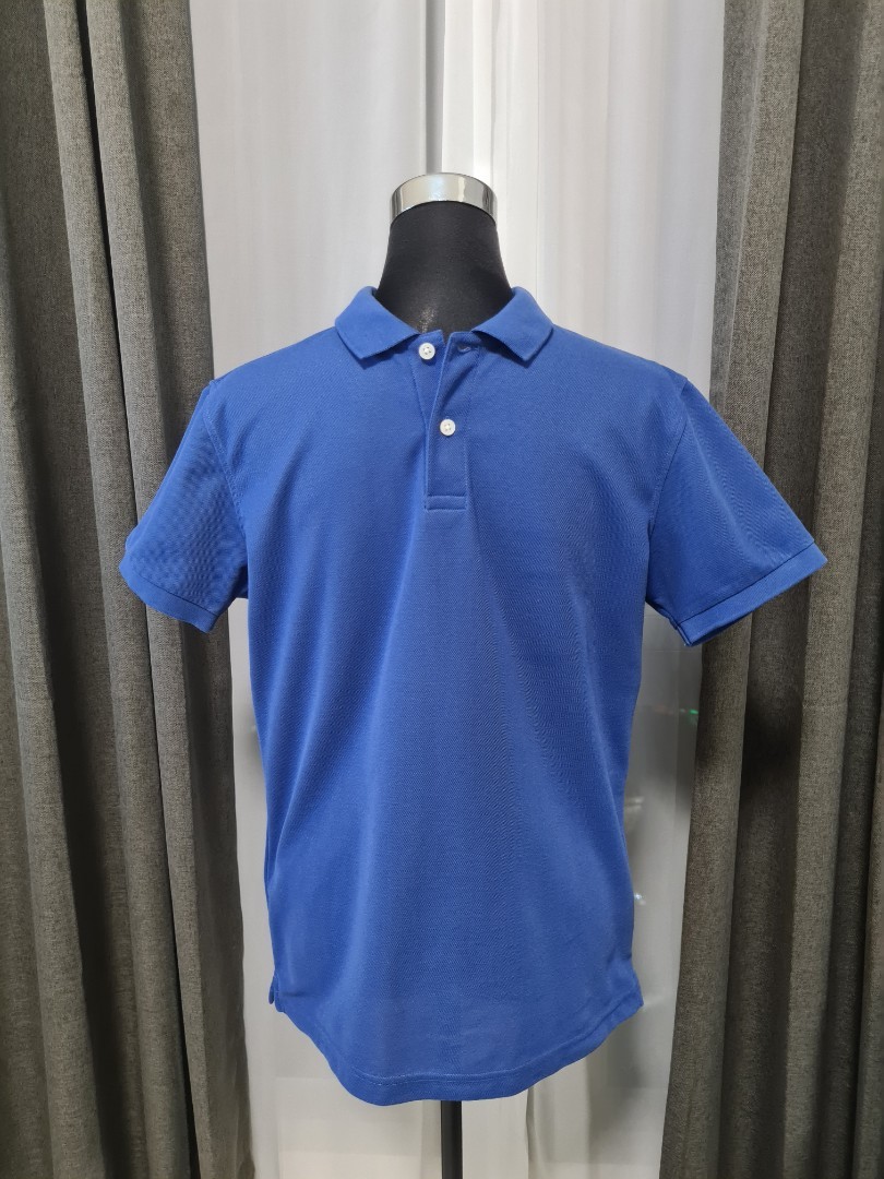 Uniqlo Royal Blue Dry Pique Polo Shirt, Men's Fashion, Tops & Sets ...