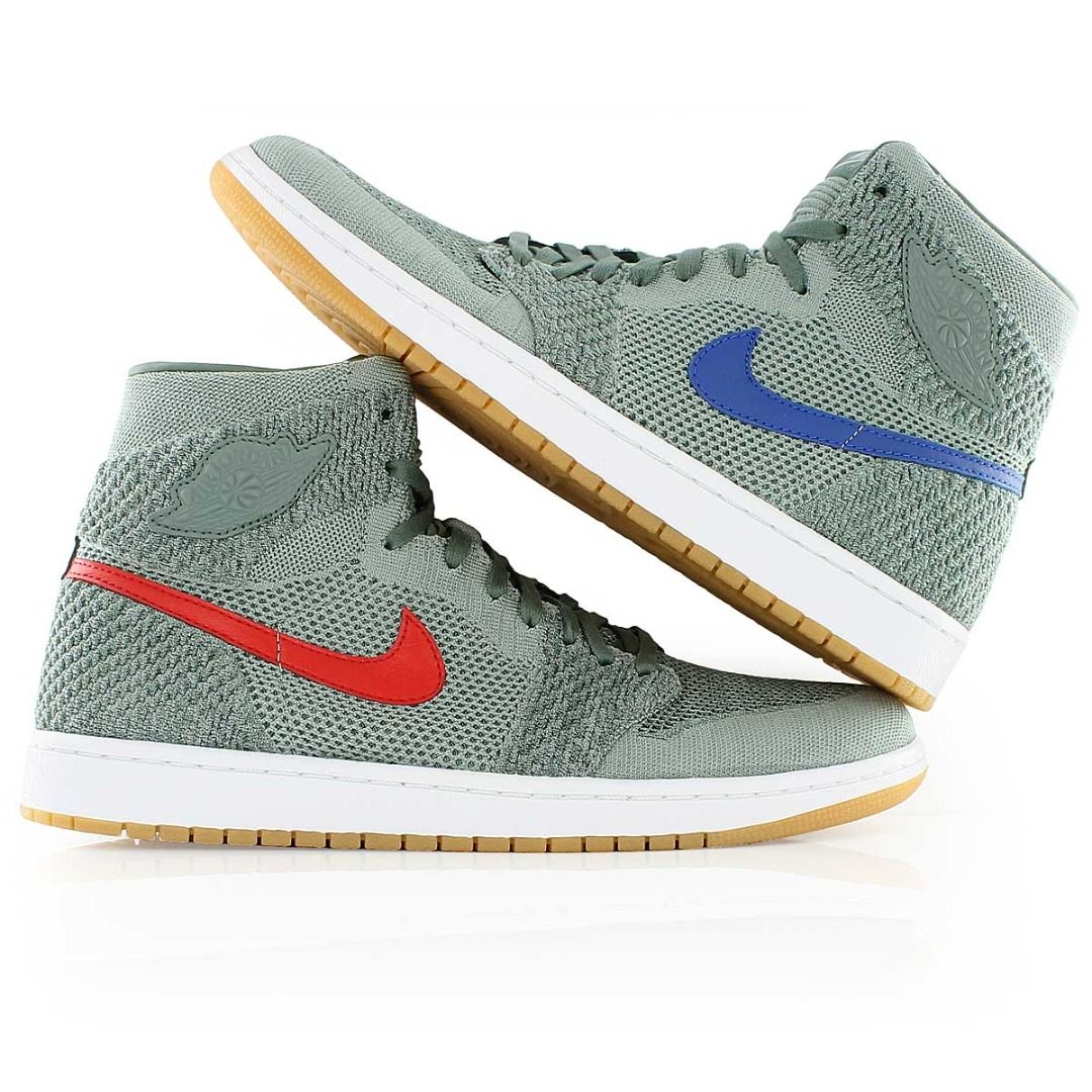 Jordan 1 flyknit clay green deals