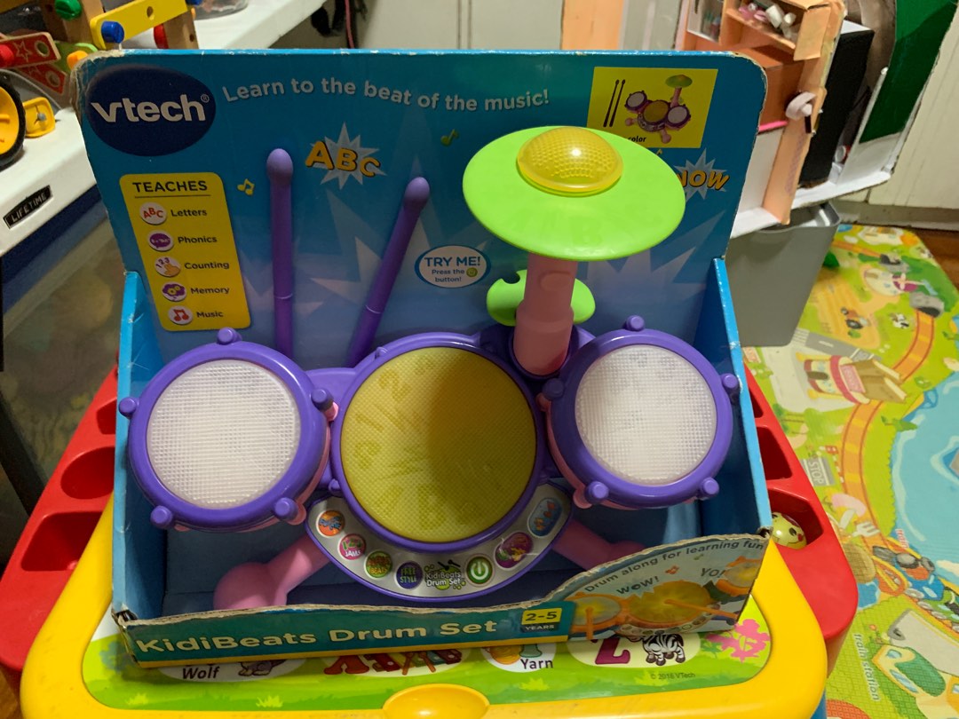 Vtech kidibeats drum set pink shop