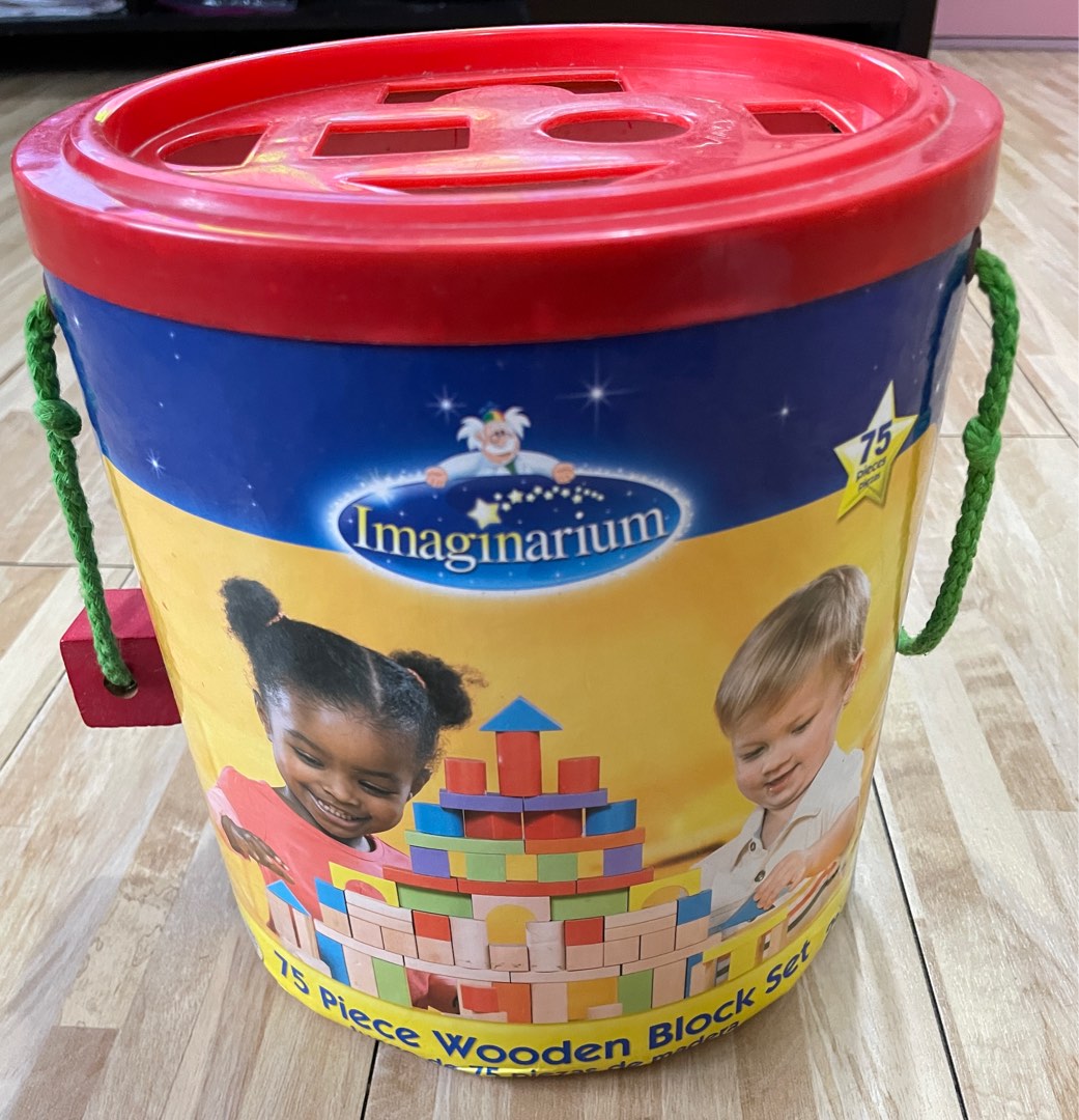 Imaginarium 200 piece wooden block set deals
