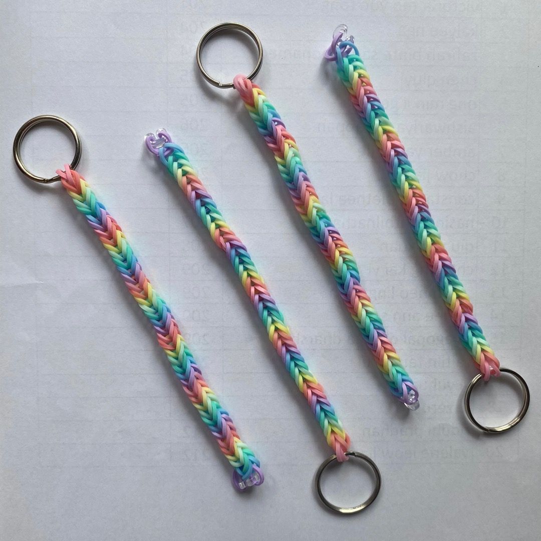 Rainbow keychain hotsell