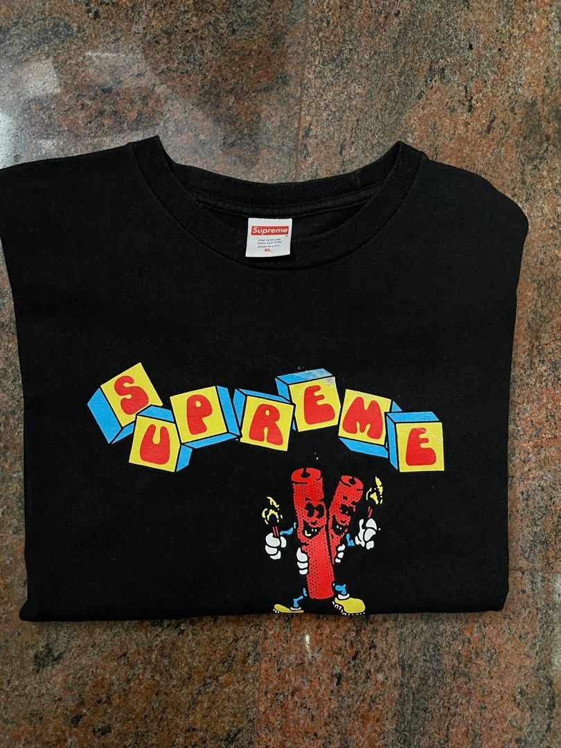 Supreme dynamite tee black hotsell