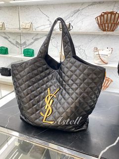 YSL] Icare Maxi Shopping Bag In Quilted Lambskin - 38/58 x 43 x 8 CM, USA  seller, worldwide shipping