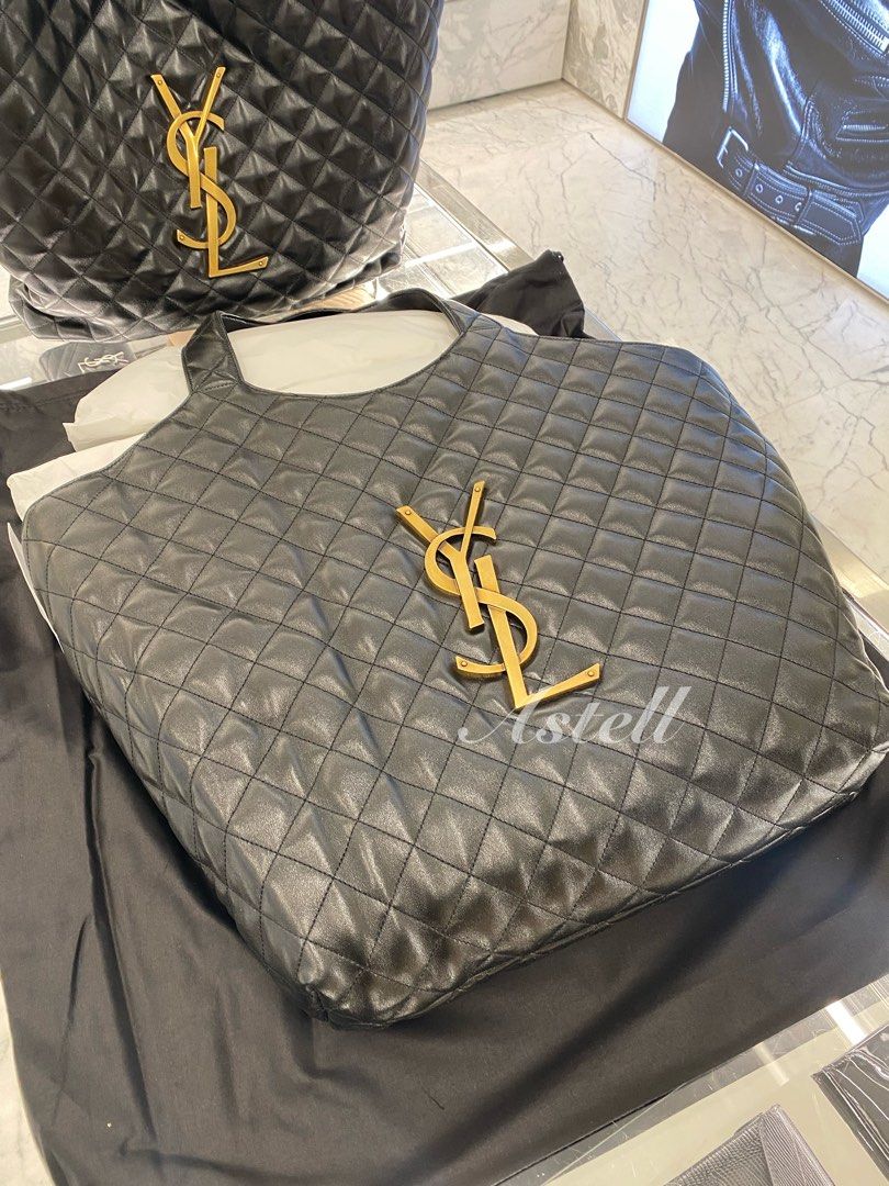 YSL] Icare Maxi Shopping Bag In Quilted Lambskin - 38/58 x 43 x 8 CM, USA  seller, worldwide shipping