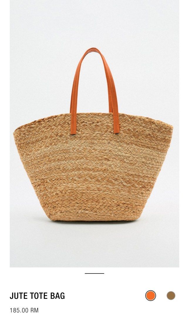 Zara jute bag best sale