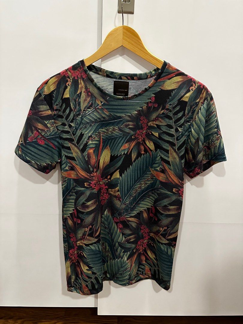 zara man printed shirts