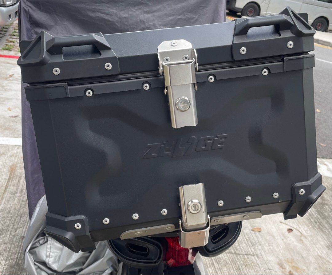 Zedge 45L top aluminium box, Motorcycles, Motorcycle Accessories on ...