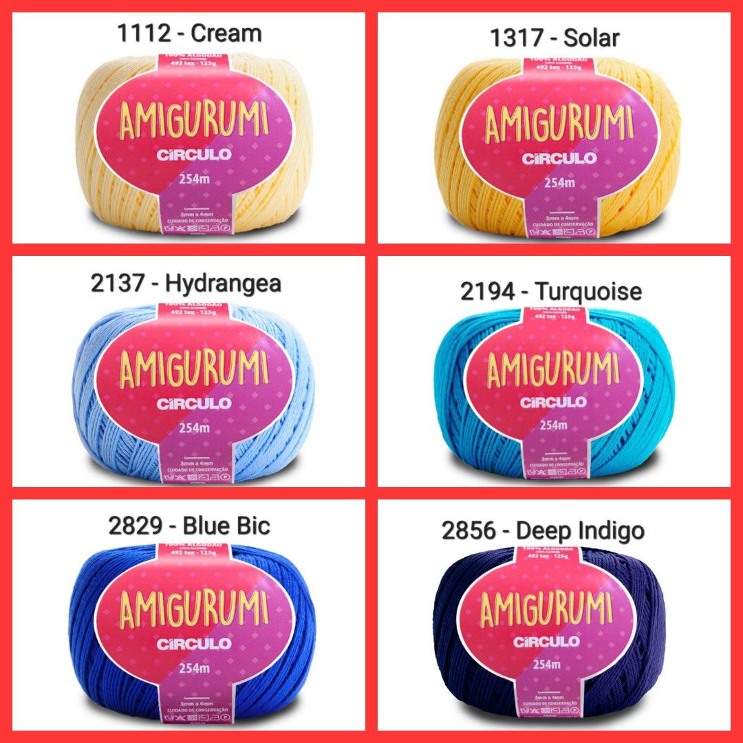 125gm Circulo Amigurumi Cotton Yarn, Hobbies & Toys, Stationery & Craft