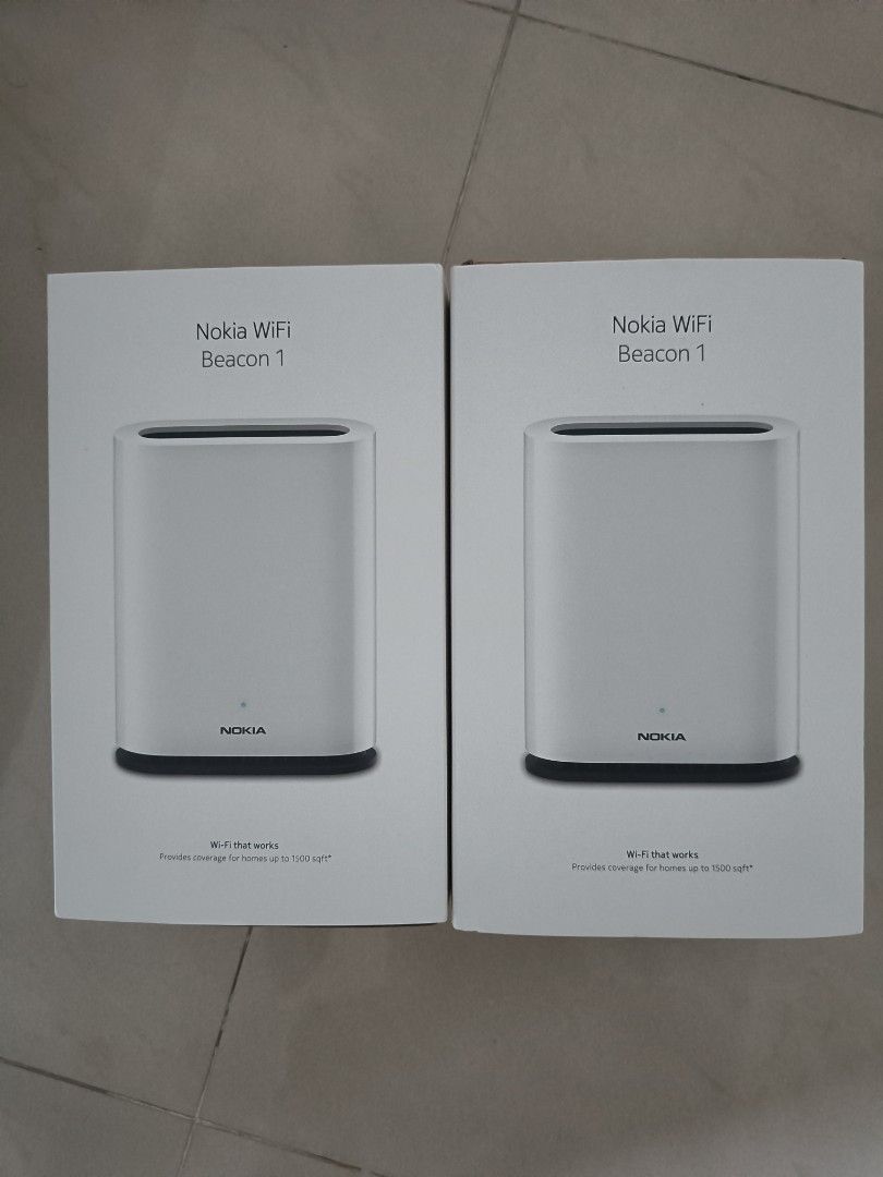 2 Nokia WiFi Beacon 1 routers, Computers & Tech, Office & Business ...