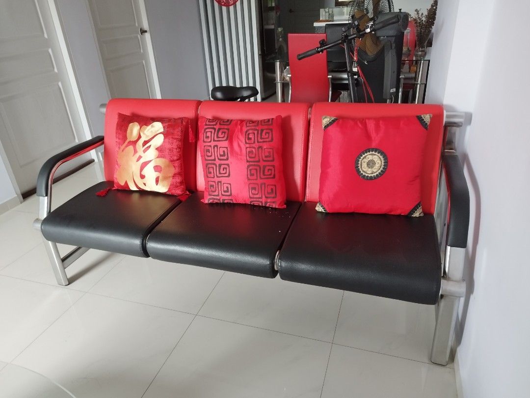 3-seater Sofas (Category: Sofas) located in Singapore. Submitted by kenji_chen (Listing ID 1204013777, Image 2). Description: Bought this Sofas in Jun-21. The center seater has a minor scratch by Cat nails. Other conditions are good. Sales proceed will be donated to charity..