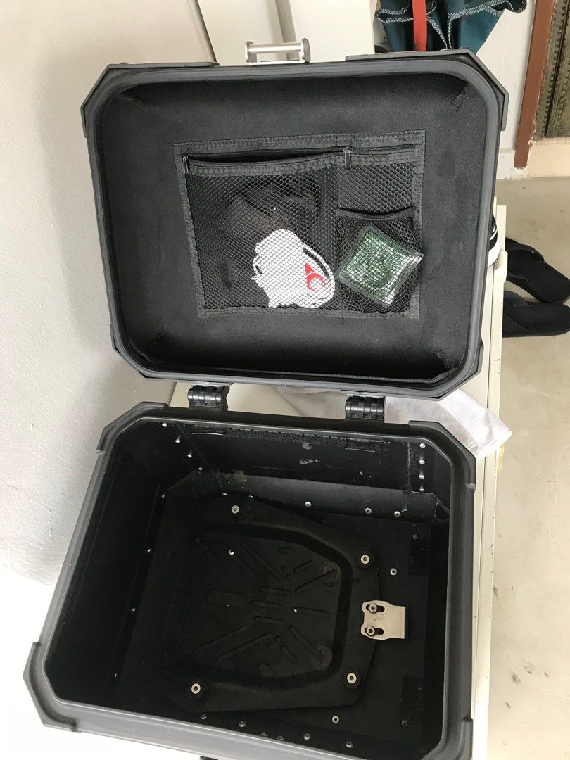 Used Top Box 45litre aluminium top box, Motorcycles, Motorcycle Accessories on Carousell