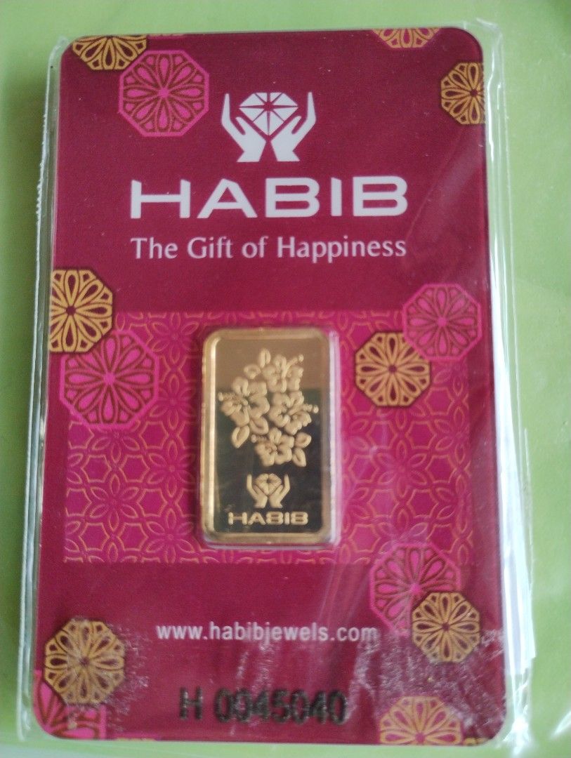 5g Habib Gold Bar, Hobbies & Toys, Memorabilia & Collectibles, Currency