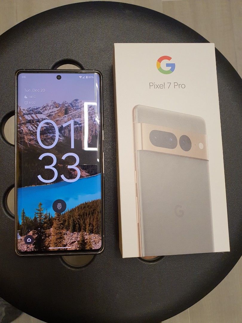 95新日版Google Pixel 7 Pro 128GB Hazel Color, 手提電話, 手機 