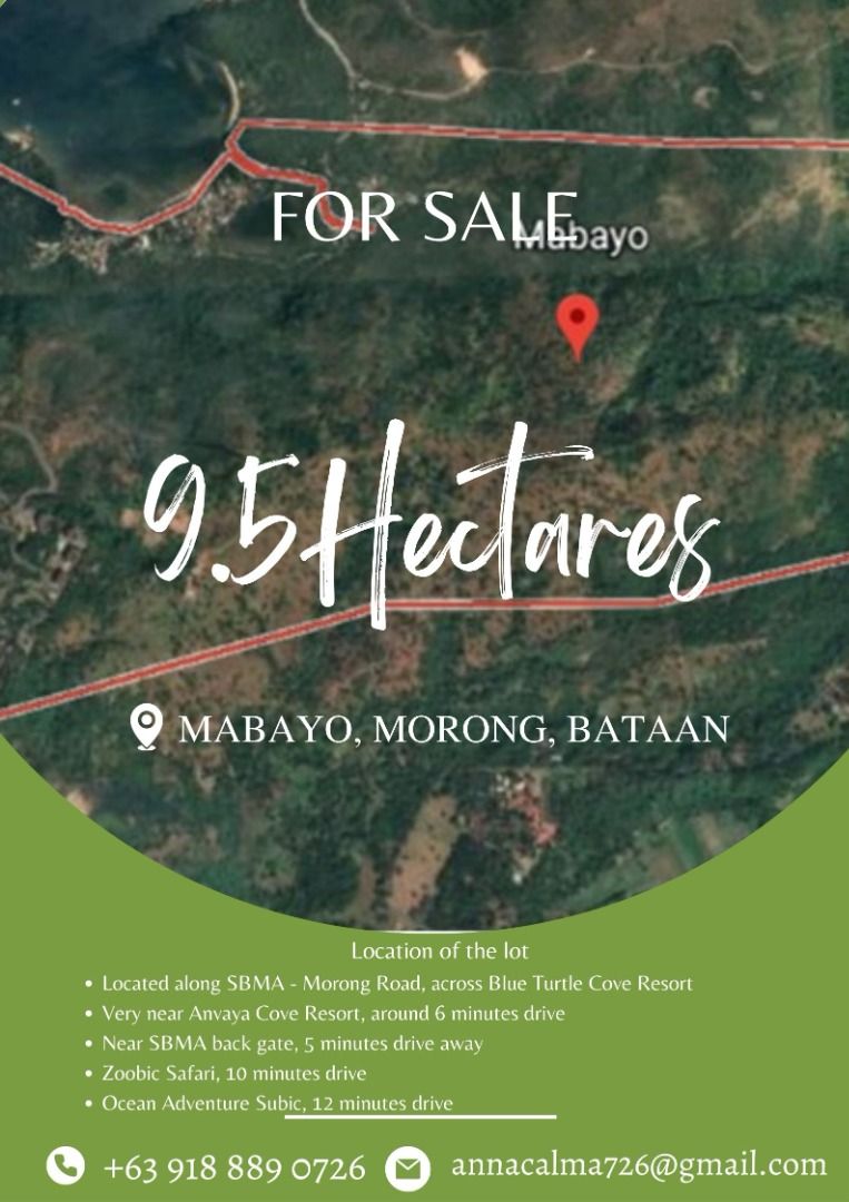 9.5 HA Lot for Sale Morong, Bataan, Property, For Sale, Lot on Carousell