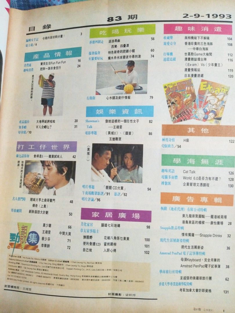 壹本便利王靖雯(王菲)封面香港冇知己1993年, 興趣及遊戲, 收藏品