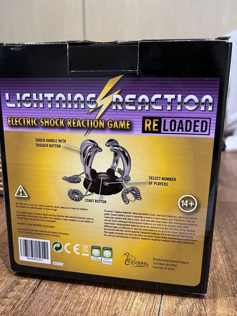 Lightning Reaction Reloaded, Party Game, Electric Shock Reaction