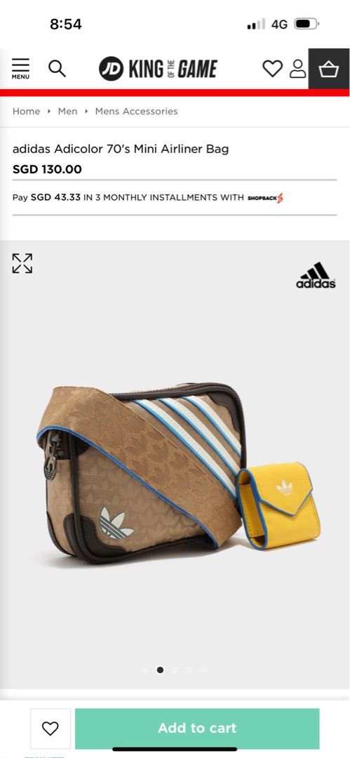Adidas bum clearance bag jd