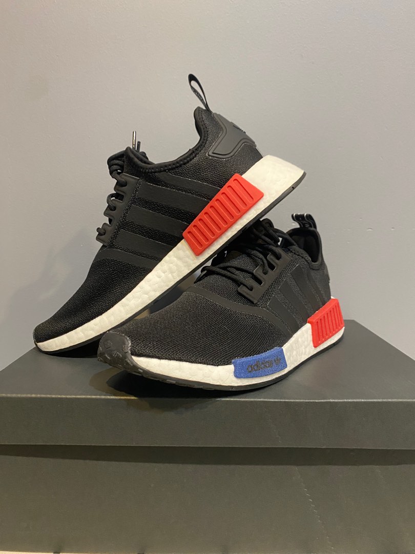 Adidas NMD R1 Black OG Men s Fashion Footwear Sneakers on Carousell