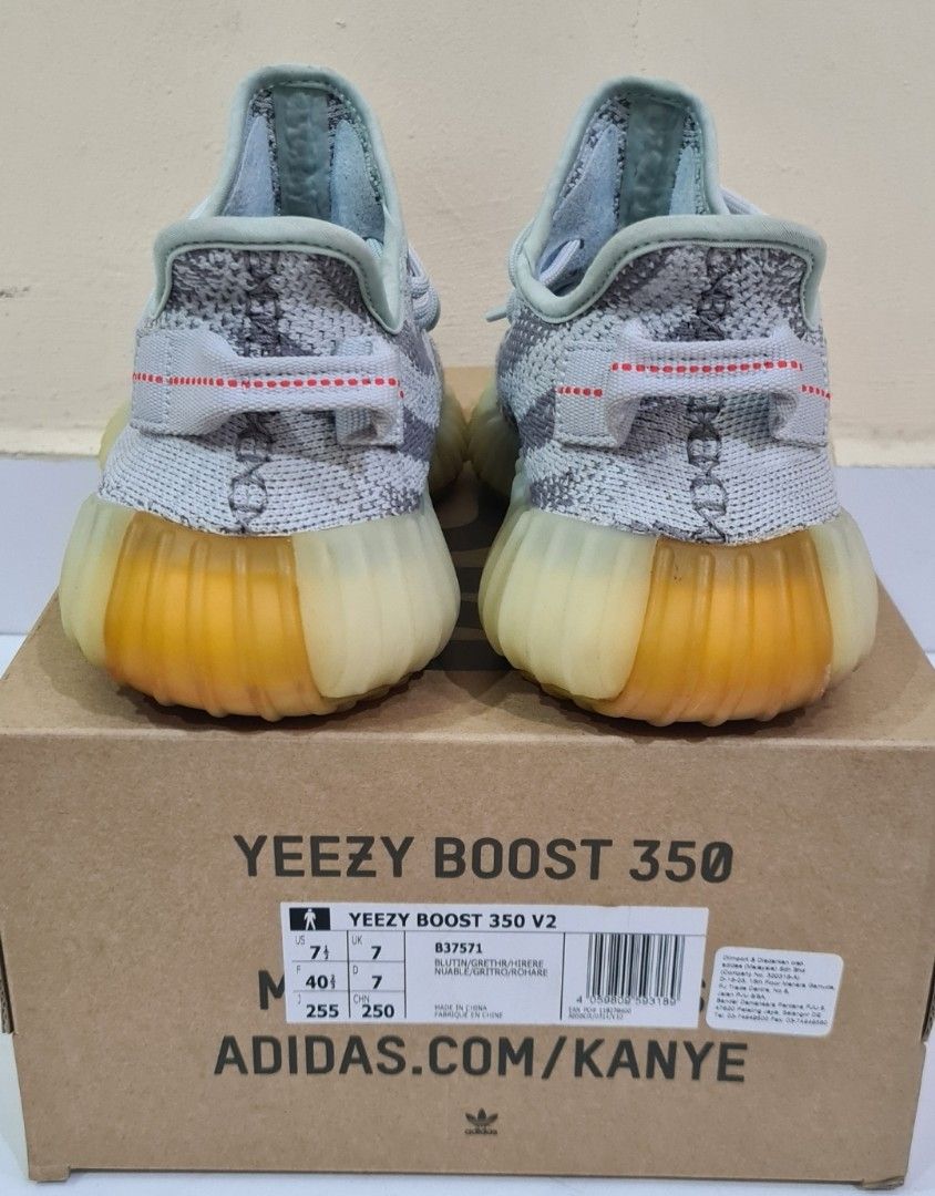 Yeezy blue shop tint sole yellow