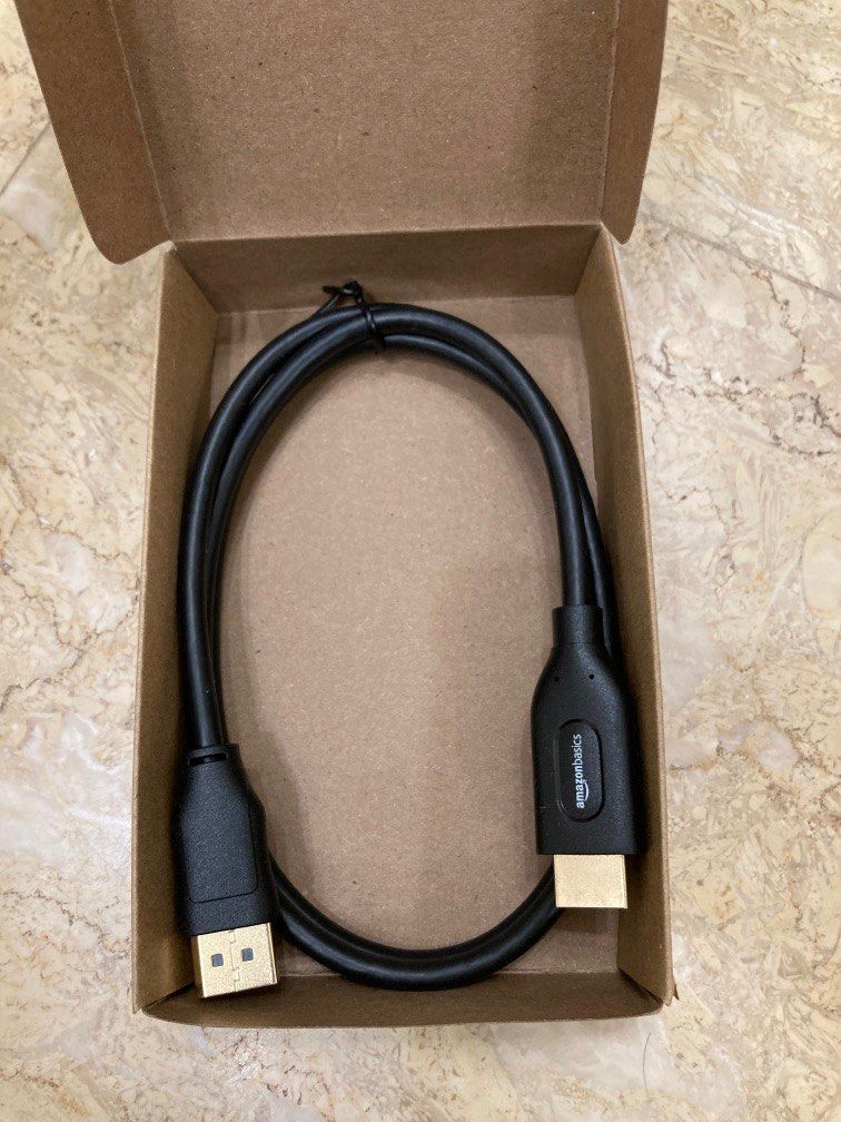 Amazonbasics DisplayPort to HDMI Cable, Computers & Tech, Parts