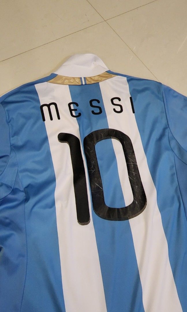 Argentina 2012 home jersey Messi name and number, Men's Fashion