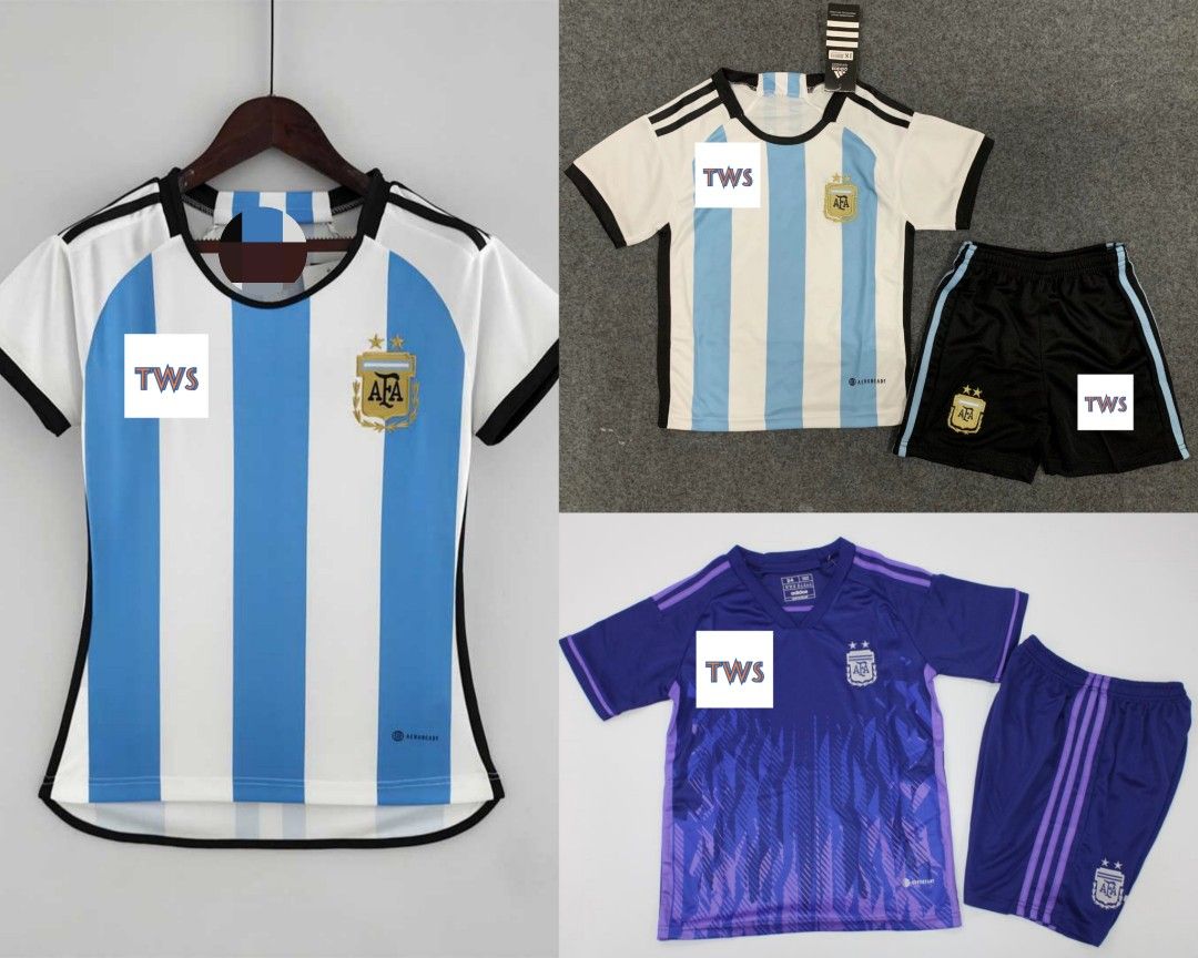 Argentina World Cup Winner Soccer Jersey Messi Jersey, Sports Equipment, Other Sports Equipment