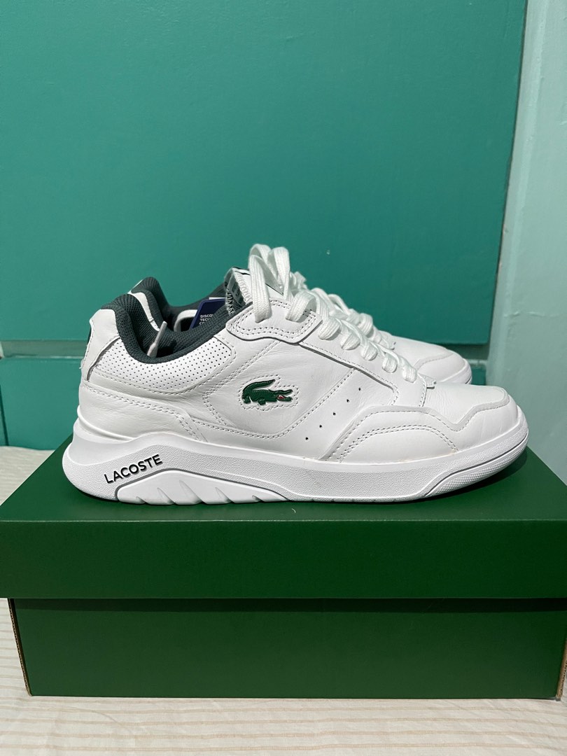 Lacoste white cheap rubber shoes
