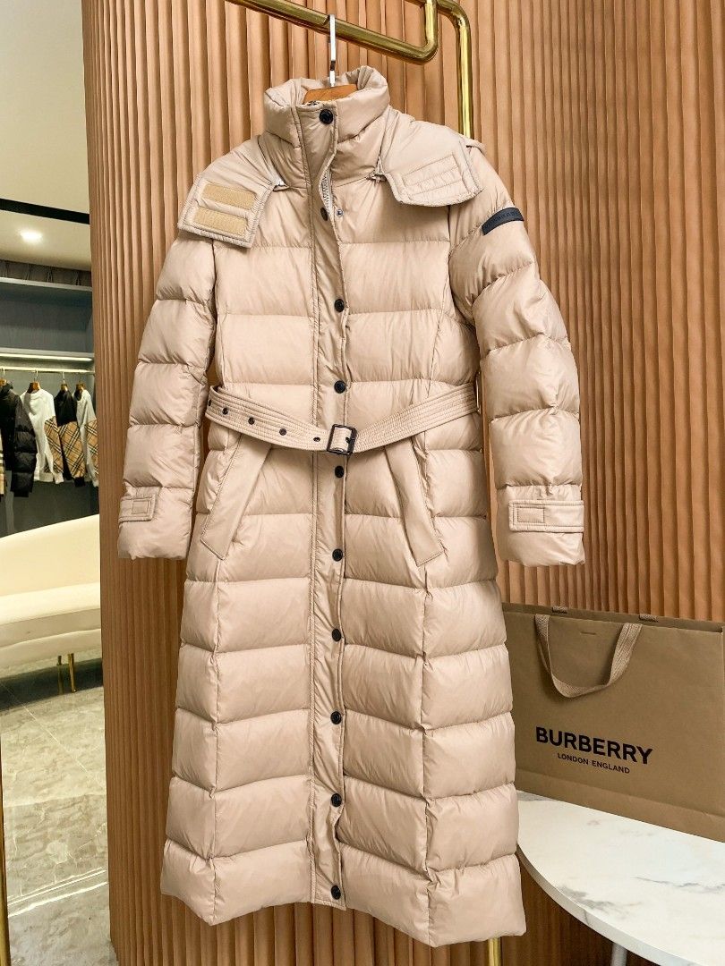 Authentic Burberry Classic Detachable Hooded Long Down Jacket